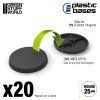 Green Stuff World Plastic Round Bases 25 mm 20 pcs
