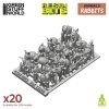 Green Stuff World 3D Printed Rabbits 1:48