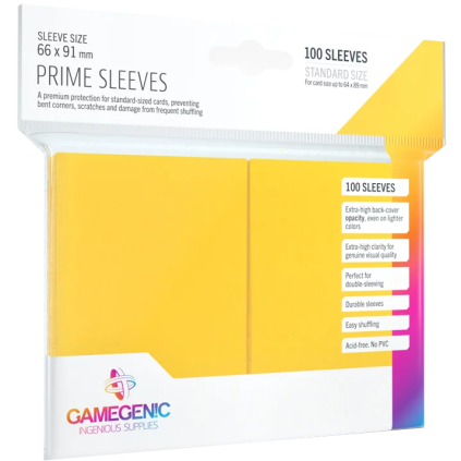 Gamegenic Prime Sleeves Yellow