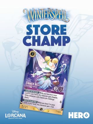 Disney Lorcana Winterspell Championship v HERO Comics už v sobotu 11. 4. 2026! Get ready na Tinker Bell - Snowflake...