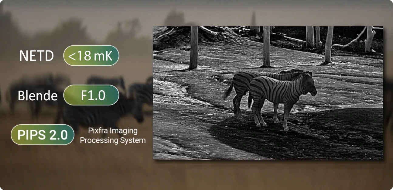 Pixfra, Sirius HD, Wärmebildsensor