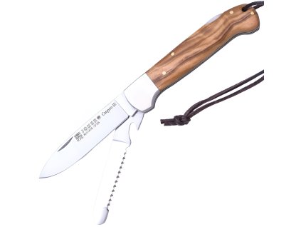 Joker Canguro III - Multifunktionsmesser, 8,5 cm, Olivenholz  