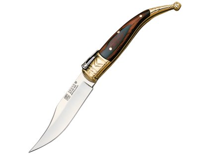 Joker Sevilana - Traditionelles spanisches Klappmesser, 7,5 cm, Rotes Holz, verziert  