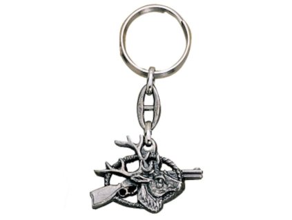 Joker Schlüsselanhänger Hirsch und Kugelgewehr  