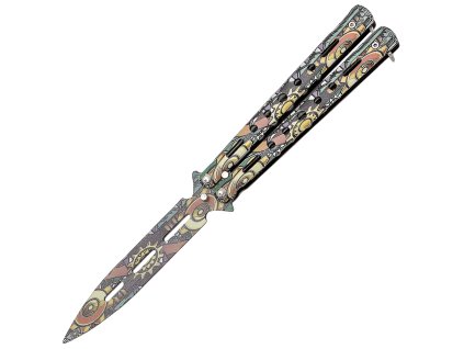 JKR Trainings-Butterflymesser, 10 cm, Stahl, Farbmuster