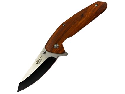 JKR Klappmesser, 8,7 cm, Rotes Holz
