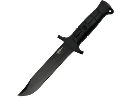 JKR Taktisches Messer mit Parierstange, 16,8 cm, ABS, Schwarz