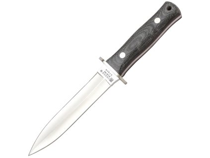 Joker Lince – Bushcraft-Dolch, 15,5 cm, Micarta, Schwarz