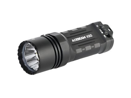 AceBeam X20, 8000 lm, black – Taktische LED-Taschenlampe, Schwarz