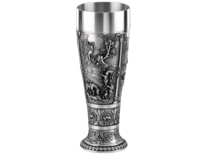 Artina Verzierter Pokal, 700 ml, Jagdmotiv, Zinn