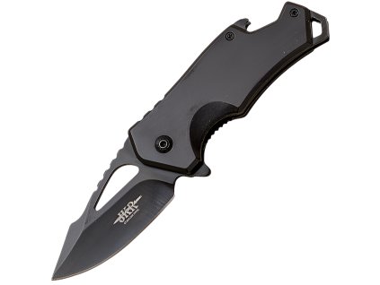 JKR Klappmesser, 7,1 cm, Aluminium, Schwarz