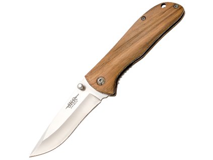 JKR Klappmesser, 7,6 cm, Zebrano-Holz