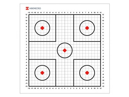 Hikmicro Zeroing Target – Set von Einschießzielen für Wärmebildgeräte