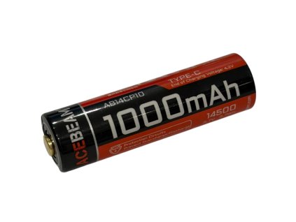 AceBeam Akku 14500 USB-C, 1000 mAh, 3,7 V