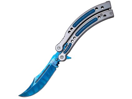 JKR Butterflymesser, 10 cm, Counter Strike GO, Blau  