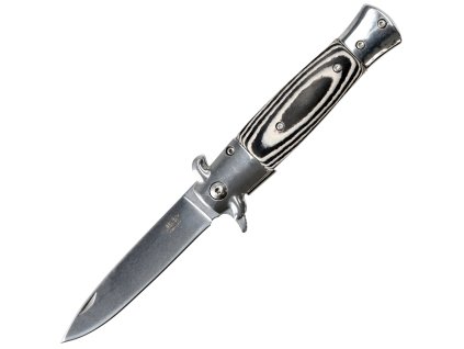 JKR Klappmesser, 8,8 cm, Micarta, Schwarz-Weiß  