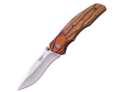 JKR Klappmesser, 8 cm, Dunkles Holz  