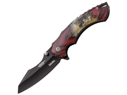 JKR Klappmesser mit Wildschweinmotiv, 8,5 cm, ABS