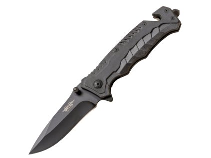 JKR Klappmesser, 8,8 cm, ABS, Schwarz  