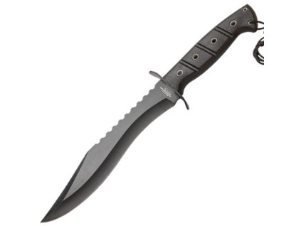 JKR Taktisches Messer mit Parierelement Desert, 19,5 cm, ABS, Schwarz  