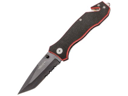 JKR Klappmesser, 8,5 cm, Tanto-Klinge, G10, Schwarz  