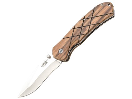 JKR Klappmesser, 8 cm, Zebrano-Holz  