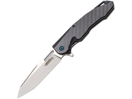 JKR PRO Klappmesser, 9 cm, G10 und Carbon, Schwarz  