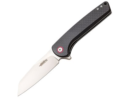JKR PRO Klappmesser, 8,9 cm, G10 und Carbon, Schwarz  