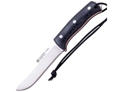 Joker Nomad - Bushcraftmesser, 13 cm, Micarta, Schwarz  