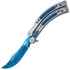 JKR Butterflymesser, 10 cm, Counter Strike GO, Blau  