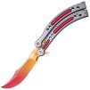 JKR Butterflymesser, 10 cm, Counter Strike GO, Gold-Rot  