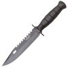 JKR Taktisches Messer mit Parierelement, 16,5 cm, ABS, Schwarz  