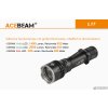 AceBeam L17, 1400 lm - Jagd-LED-Taschenlampe, Schwarz