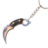 JKR Mini-Karambit, Holz, Regenbogenfarben