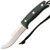 Joker OSO TS1 - Bushcraftmesser mit Feuerstahl, 11,5 cm, Micarta, Grün  