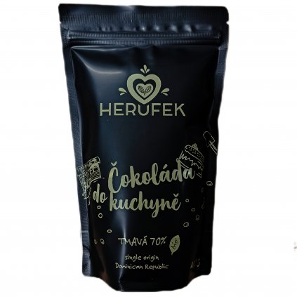 Čokoláda do kuchyně DOMINICAN REP. 70% single origin tmavá čokoláda BIO 500g