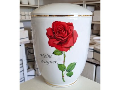 Urne Diamant - eine Rose