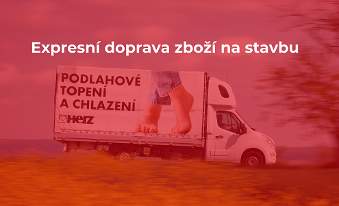 Expresní doprava zboží na stavbu