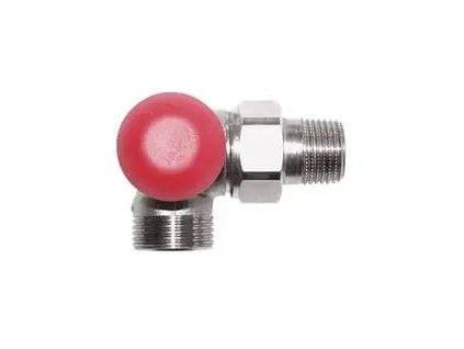 Termostatický ventil úhlový-levý TS-90-V, E-urokonus (#1774567 Termostatický ventil úhlový-levý TS-90-V, Dimenze 1/2", kvs 1,2)