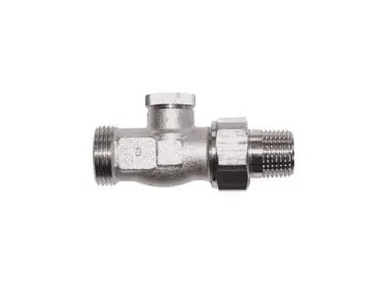 Uzavíratelné radiátorové šroubení, přímé RL-1, 1/2" x E G3/4 (#1373311 Přímý ventil do zpátečky RL-1, Dimenze 1/2", kvs 1,9)