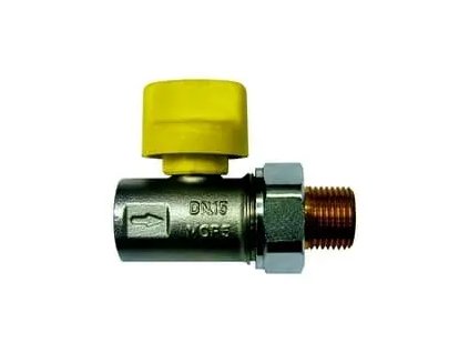 KK plyn, tep. pojistkapřipoj. šroubení/Fovládání  bez.pojistka (#1236311 Kulový kohout s tepelnou pojistkou - závitový nátrubek, Dimenze DN15, PN1)