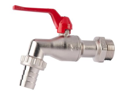 Kulový kohout HERZ vypouštěcí zahradní  ovládání páka Silumin (#1250302 Kulový kohout HERZ s pákovým ovladačem (zahradní), Dimenze DN20, PN 16)