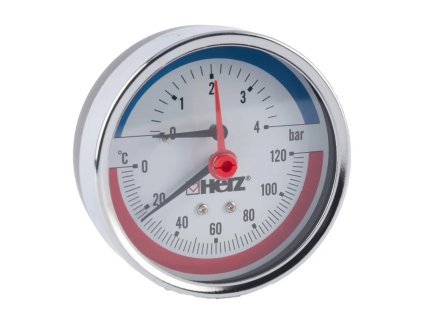 Termomanometr (#1267001 Termomanometr, 0-120°C a 0-4 bar (TM 670), Dimenze DN15)