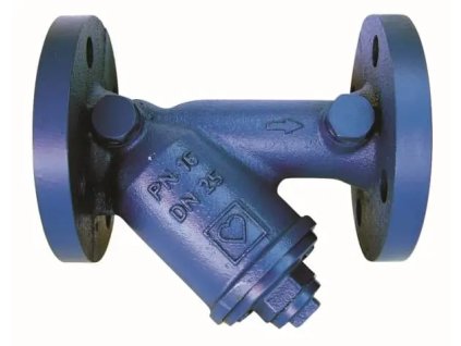 Filtr šikmý přírubový DN25-DN50 (#1411185 Filtr šikmý přírubový, 4111 F, DN40, Dimenze DN40, PN 16, kvs 27)