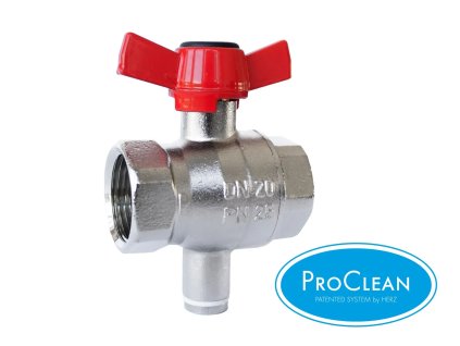 Kulový kohout HERZ s přípojkou M10x1, připojení F/F, ovládání motýl Silumin (#1220281 Kulový kohout HERZ s přípojkou M10x1, připojení F/F, ovládání motýl Silumin, DN15, PN25, Dimenze DN15, PN 25)