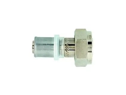 Spojka s převlečnou maticí s kónickým těsněním -niklovaná (#P701682 Spojka s převlečnou maticí s kńickým těsněním, Dimenze 16 x 2 - G 3/4)