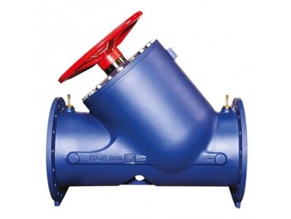 STRÖMAX GF, vyvažovací ventil šikmý - přírubový, s měřicími body (#1421889 STRÖMAX GF, vyvažovací ventil šikmý - přírubový, s měřicími body, DN350, kvs=2917.6, PN16, Dimenze DN350)