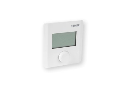 HERZ - prostorový termostat s týdenním režimem, LCD displej - topení/chlazení (#3F79917 HERZ - prostorový termostat s týdenním režimem, LCD displej - topení/chlazení, Napájení 230VAC)
