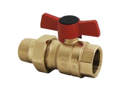 Kulový kohout - motýl,(Silumin), vnitřní-závitová vsuvka (#1221611 Kulový kohout - motýl,(Silumin), vnitřní-závitová vsuvka, Dimenze DN 15, PN 25)