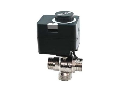 Herz 3-cestný rozdělovací zónový kulový kohout závitový (#1241213 Herz 3-cestný rozdělovací zónový kulový kohout závitový bez ovládání, DN 25, Dimenze DN25)